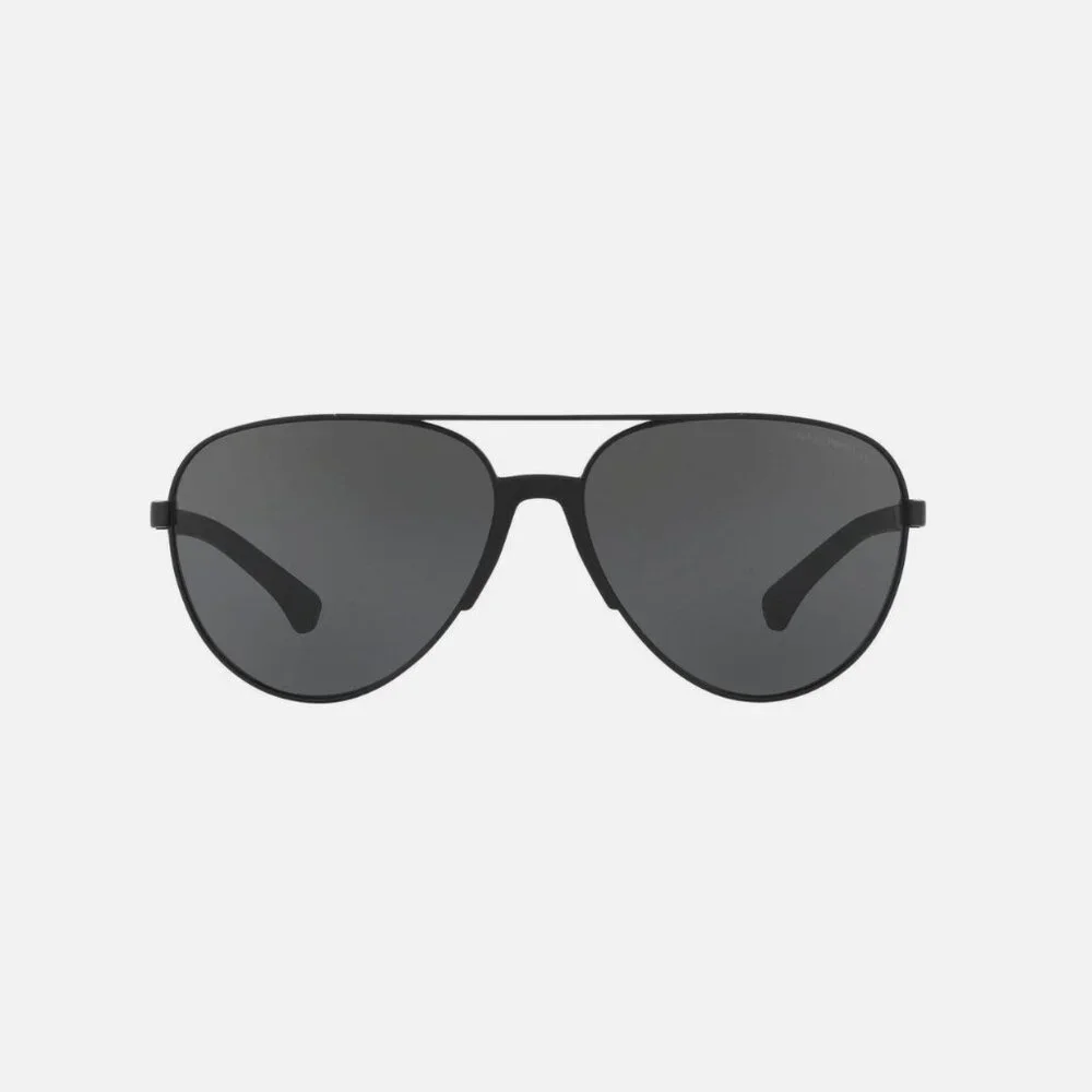 Emporio Armani Men's 61mm Sunglasses, Matte Black/Grey